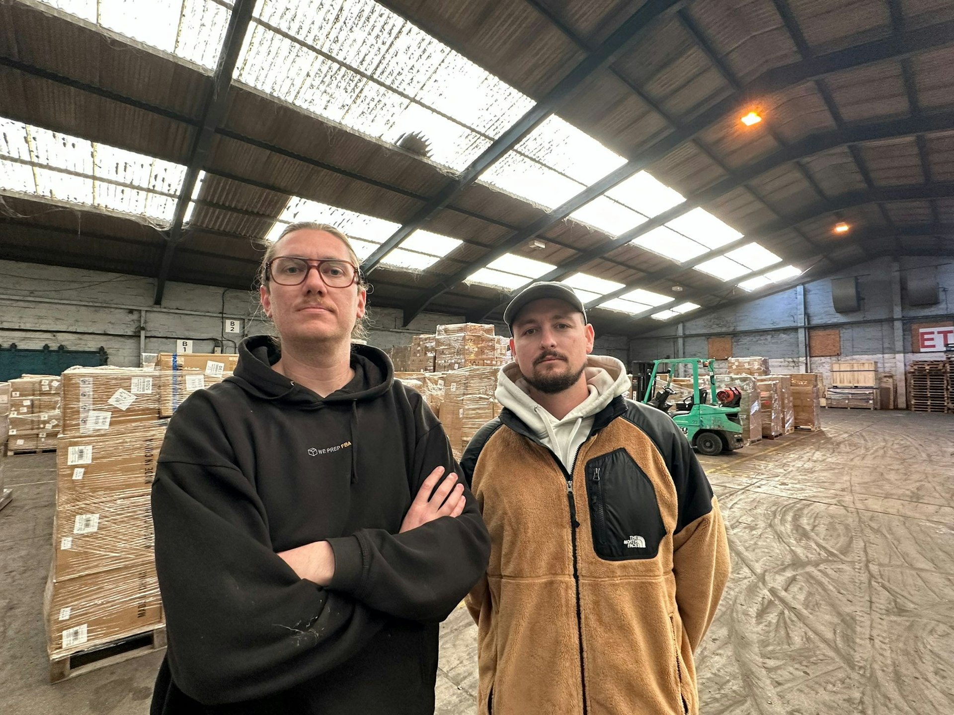 Two men in factory